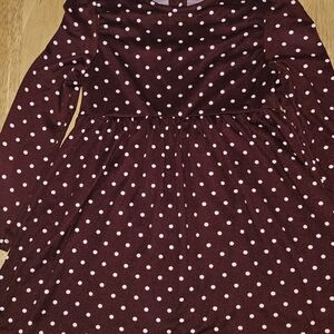 Polka Dot Long Sleeve Kids Dress
